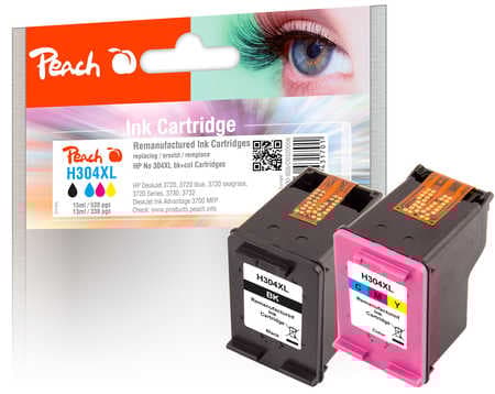 Peach PI300-808, Høyt (XL) utbytte, Sort, Cyan, Fiolblå, Gult, Pigmentbasert blekk, Fargestoffbasert blekk, 11 ml, 13 ml