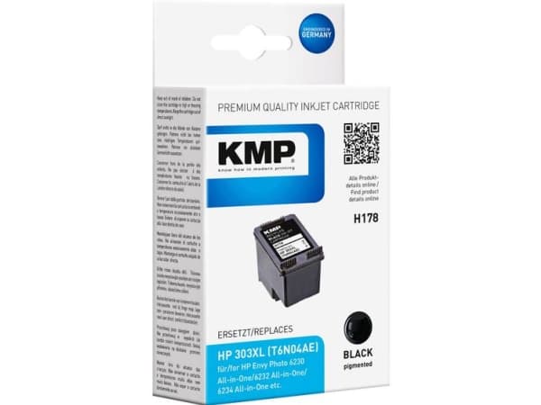 KMP H178 - 12.9 ml - svart - kompatibel - blekkpatron (alternativ for: HP 303XL) - for HP ENVY Photo 62XX, Photo 71XX, Photo 78XX; ENVY Inspire 72XX,