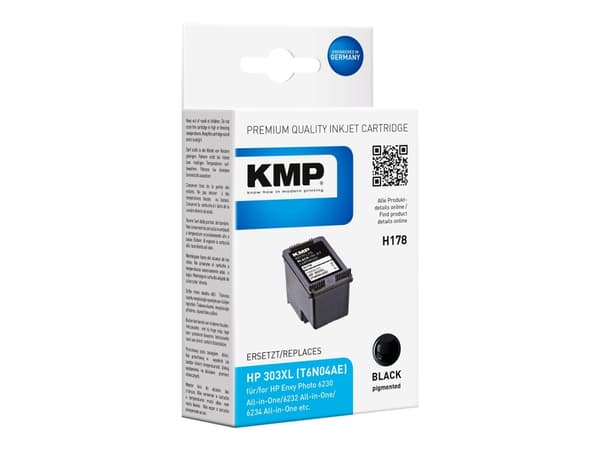 KMP H178 - 12.9 ml - svart - kompatibel - blekkpatron (alternativ for: HP 303XL) - for HP ENVY Photo 62XX, Photo 71XX, Photo 78XX; ENVY Inspire 72XX,