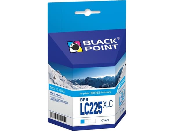 Black Point BPBLC225XLC, Fargestoffbasert blekk, 16 ml, 1750 sider, 1 stykker