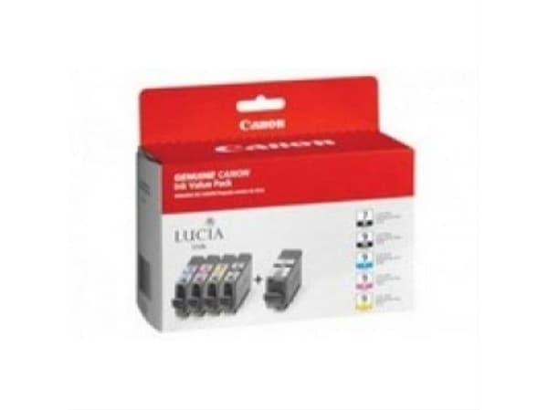 Canon LUCIA Ink Value Pack PGI-9 MBP Multipack - Cyan, magenta, rød, grønn, matt svart - original - blekkbeholder - for PIXMA Pro9500, Pro9500 Mark I