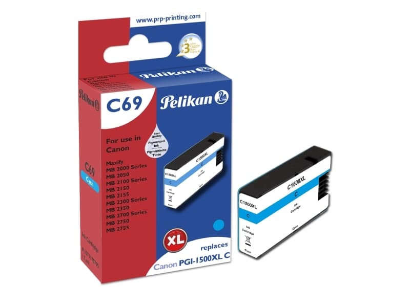 Pelikan Patrone Canon C69 PGI-1500XL cy cyan kompatibel