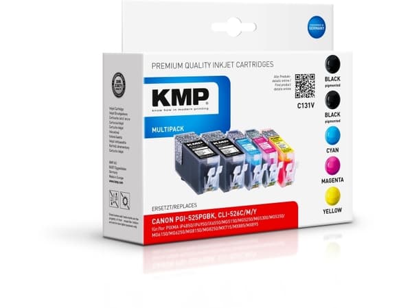 KMP C131V, Sort, Cyan, Fiolblå, Gult, 5 stykker, Multipakke