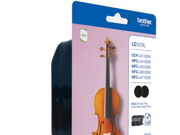 Brother LC127XLBK Twin-Pack - 2-pack - svart - original - blister med sikkerhet - blekkpatron - for Brother DCP-J4110DW, MFC-J4410DW, MFC-J4510DW, MF