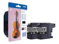 Miniatyrbilde 1 av 5: Brother LC127XLBK Twin-Pack - 2-pack - svart - original - blister med sikkerhet - blekkpatron - for Brother DCP-J4110DW, MFC-J4410DW, MFC-J4510DW, MF