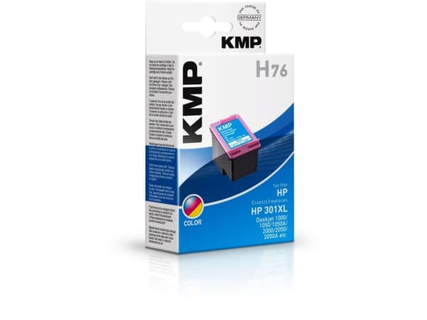 KMP H76 - 6 ml - farge (cyan, magenta, gul) - kompatibel - blekkpatron (alternativ for: HP 301XL, HP CH564EE) - for HP DeskJet 1000, 1010, 1050 AiO,