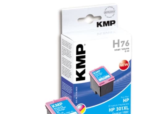 KMP H76 - 6 ml - farge (cyan, magenta, gul) - kompatibel - blekkpatron (alternativ for: HP 301XL, HP CH564EE) - for HP DeskJet 1000, 1010, 1050 AiO,