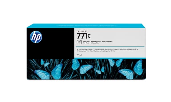 HP 771C - 775 ml - foto-svart - original - bläckpatron - för DesignJet Z6200, Z6600, Z6610, Z6800, Z6810