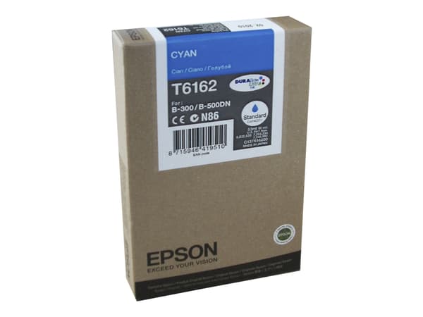 Epson T6162 - 53 ml - cyan - original - blekkpatron - for B 300, 310N, 500DN, 510DN
