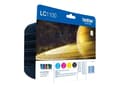 Miniatyrbild 2 av 5: Brother LC1100 Value Pack - 4-pack - svart, gul, cyan, magenta - original - bläckpatron - för Brother DCP-185, DCP-385, DCP-6690, MFC-490, MFC-5490,
