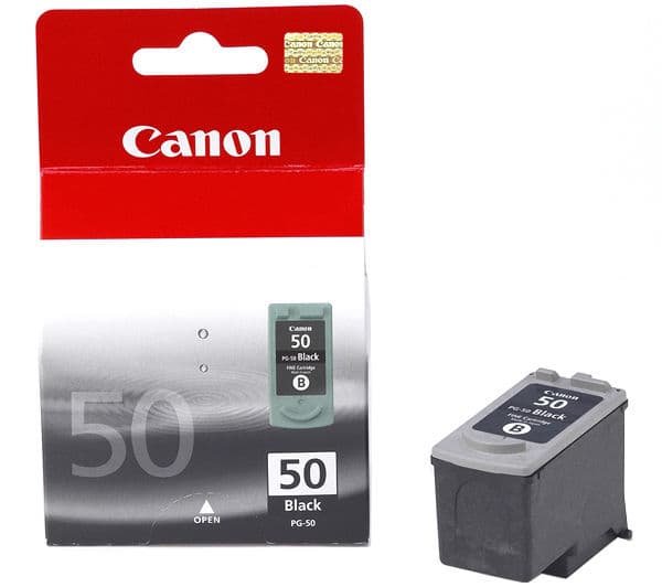 Canon PG-50 - Svart - original - blekkbeholder - for FAX JX200, JX210, JX500, JX510; FAXPHONE JX510; PIXMA MP160, MP180, MP460, MX300, MX310