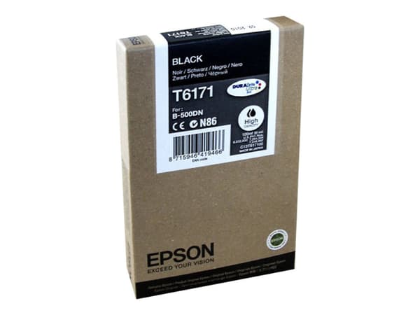 Epson T6171 - 100 ml - hög kapacitet - svart - original - bläckpatron - för B 500DN, 510DN