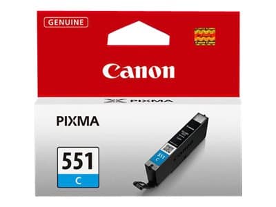 Canon CLI-551C - 7 ml - cyan - original - blekkbeholder - for PIXMA iP8750, iX6850, MG5550, MG5650, MG5655, MG6450, MG6650, MG7150, MG7550, MX725, MX
