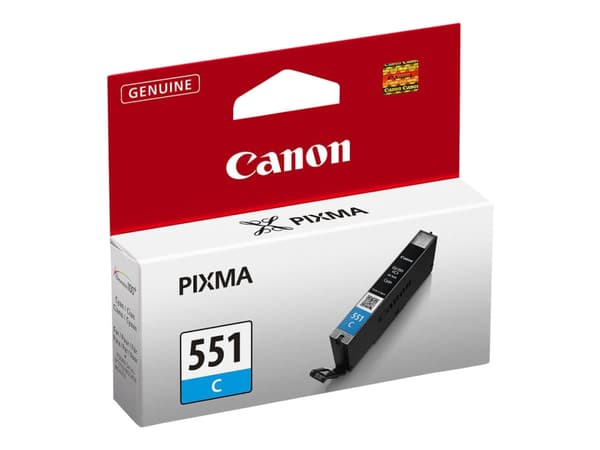 Canon CLI-551C - 7 ml - cyan - original - blekkbeholder - for PIXMA iP8750, iX6850, MG5550, MG5650, MG5655, MG6450, MG6650, MG7150, MG7550, MX725, MX