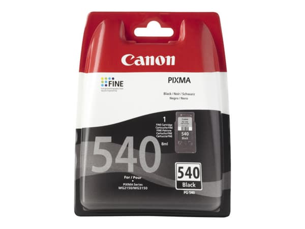 Canon PG-540 - 8 ml - svart - original - blekkpatron - for PIXMA MG2250, MG3250, MG3510, MG3550, MG3650, MG4250, MX395, MX455, MX475, MX525, MX535