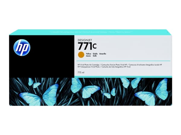 HP 771C - 775 ml - gul - original - blekkpatron - for DesignJet Z6200, Z6600, Z6610, Z6800, Z6810