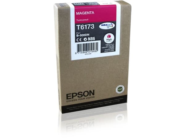 Epson T6173 - 100 ml - høykapasitets - magenta - original - blekkpatron - for B 500DN, 510DN