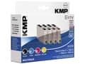 Miniatyrbild 4 av 5: KMP Vorteilspack E97 + E98 + E99 + E100 - 4-pack - svart, gul, cyan, magenta - kompatibel - bläckpatron (alternativ för: Epson T0611, Epson T0612, Ep