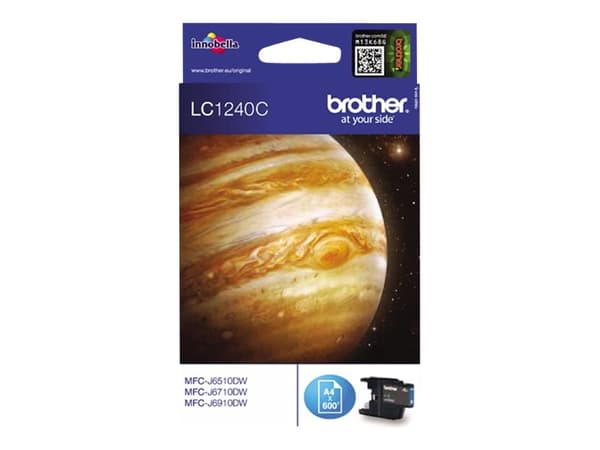 Brother LC1240C - Cyan - original - bläckpatron - för Brother DCP-J525, J725, J925, MFC-J430, J5910, J625, J6510, J6710, J6910, J825