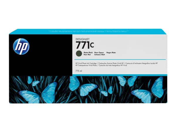 HP 771C - 775 ml - matt svart - original - blekkpatron - for DesignJet Z6200, Z6600, Z6610, Z6800, Z6810
