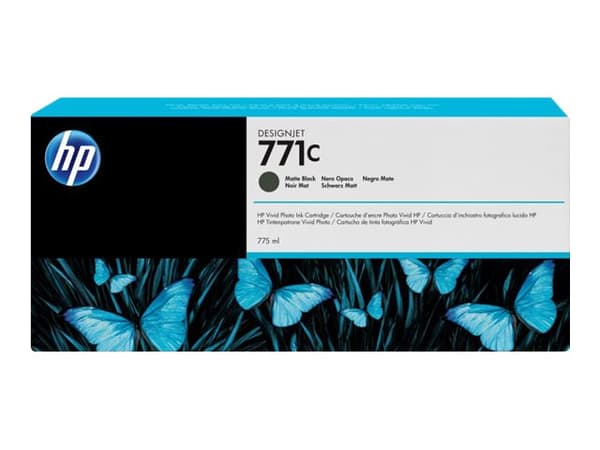 HP 771C - 775 ml - matt svart - original - blekkpatron - for DesignJet Z6200, Z6600, Z6610, Z6800, Z6810