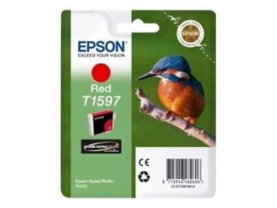 Epson T1597 punainen, Väriainepohjainen muste, 17 ml, 1200 sivua, 1 kpl
