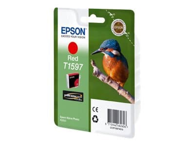 Epson T1597 punainen, Väriainepohjainen muste, 17 ml, 1200 sivua, 1 kpl