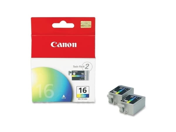 Canon BCI-16CL - 2-pack - farge (cyan, magenta, gul) - original - blister - blekkbeholder - for PIXMA iP90, iP90v, mini220; Canon SELPHY DS700, DS810