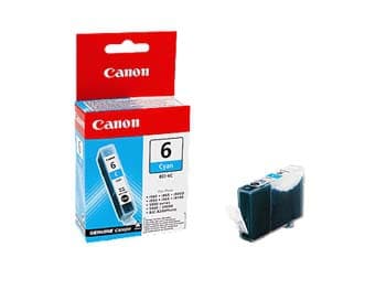 Canon BCI-6C - Cyan - original - blekkbeholder - for i96X, 990, 99XX; PIXMA IP3000, IP4000, iP5000, iP6000, iP8500, MP750, MP760, MP780; S830