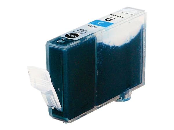 Canon BCI-6C - Cyan - original - blekkbeholder - for i96X, 990, 99XX; PIXMA IP3000, IP4000, iP5000, iP6000, iP8500, MP750, MP760, MP780; S830