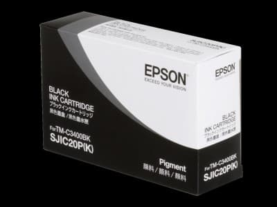 Epson SJIC20P(K) - Svart - original - blekkpatron - for TM C3400BK