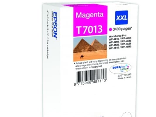 Epson WP4000/4500 Series Ink Cartridge XXL Magenta 3.4k