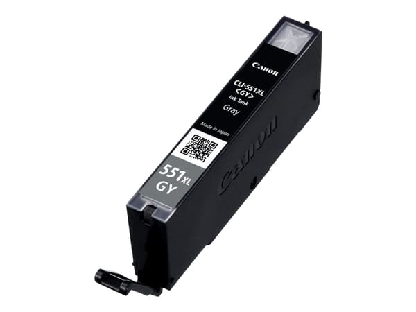 Canon CLI-551GY XL - Høy ytelse - grå - original - blekkbeholder - for PIXMA iP8750, iX6850, MG5655, MG6350, MG6450, MG7150, MG7550