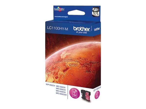 Brother LC1100HYM - Høy ytelse - magenta - original - blekkpatron - for Brother DCP-6690CW, MFC-5890CN, MFC-5895CW, MFC-6490CW, MFC-6890CDW; Justio M