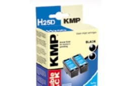 KMP H25D, Sort, Pigmentbasert blekk, 2 stykker, Multipakke