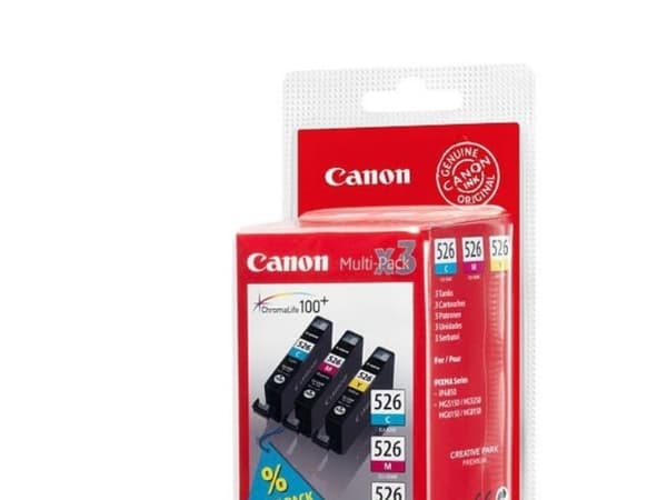 Canon CLI-526 C/M/Y Multi pack - 3-pack - gul, cyan, magenta - original - blekkbeholder - for PIXMA iP4950, iX6550, MG5250, MG5350, MG6150, MG6250, M