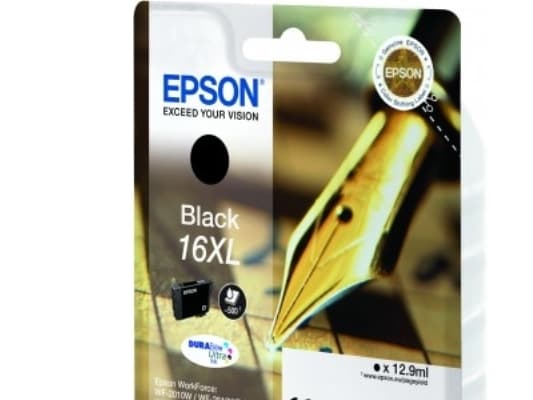 Epson 16XL - 12.9 ml - XL - svart - original - blekkpatron - for WorkForce WF-2010, 2510, 2520, 2530, 2540, 2630, 2650, 2660, 2750, 2760