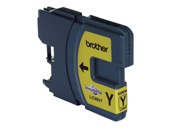 Brother LC980Y - Gul - original - blekkpatron - for Brother DCP-145, 163, 167, 193, 195, 197, 365, 373, 375, 377, MFC-250, 255, 290, 295, 297