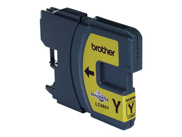 Brother LC980Y - Gul - original - blekkpatron - for Brother DCP-145, 163, 167, 193, 195, 197, 365, 373, 375, 377, MFC-250, 255, 290, 295, 297