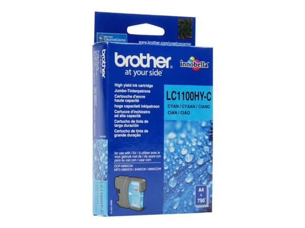 Brother LC1100HYC, 750 sivua, 1 kpl, Kertapakkaus