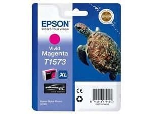 Epson Turtle T1573 kirkas magenta, Korkea (XL) värintuotto, Väriainepohjainen muste, 25,9 ml, 2300 sivua, 1 kpl