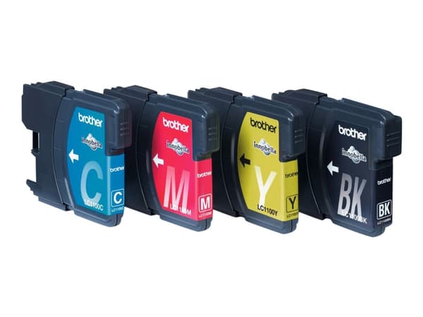 Brother LC1100HY Value Pack - 4-pack - Høy ytelse - svart, gul, cyan, magenta - original - blekkpatron - for Brother DCP-6690CW, MFC-5890CN, MFC-6490