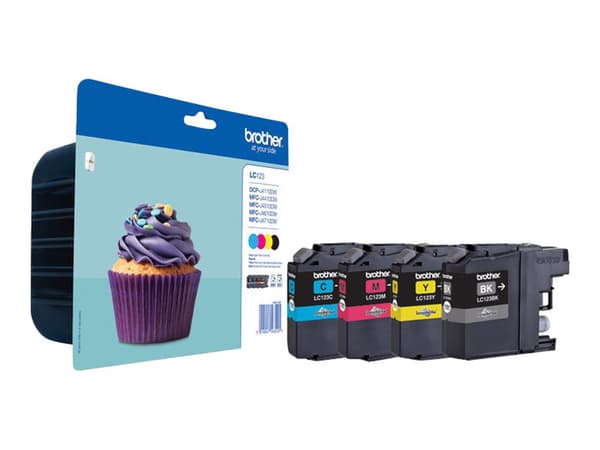 Brother LC-123VALBP, 600 sivua, 600 sivua, 4 kpl, Monipakkaus