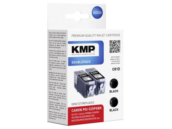 KMP C81D, Väriainepohjainen muste, Monipakkaus, Canon Pixma IP 4850, IP 4950, IX 6550, MG 5240, MG 5250, MG 5340, MG 5350, MG 6150, MG 6250, MG..., 2