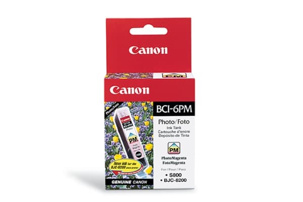 Canon BCI-6PM - Fotomagenta - original - blekkbeholder - for i90X, 9100, 950, 96X, 990, 99XX; PIXMA iP6000, iP8500, MP450; S800, 820, 830, 900, 9000