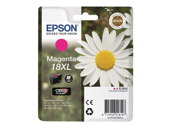 Epson Daisy Claria Home -musteet, Korkea (XL) värintuotto, Väriainepohjainen muste, 1 kpl