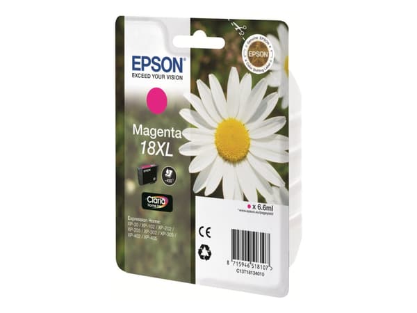 Epson Daisy Claria Home -musteet, Korkea (XL) värintuotto, Väriainepohjainen muste, 1 kpl