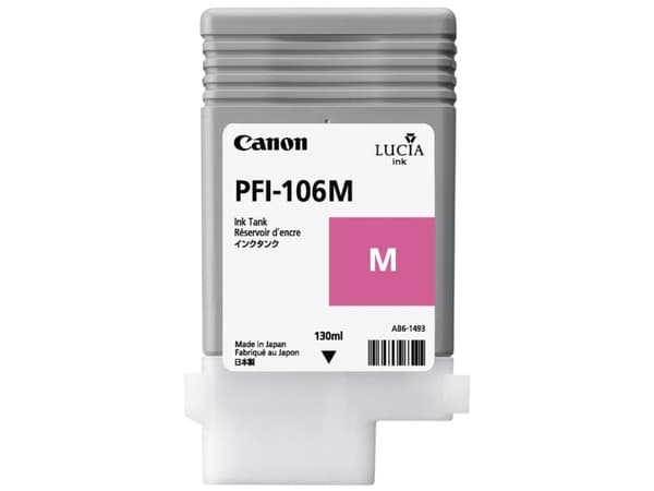 Canon PFI-106 M - 130 ml - magenta - original - blekktank - for imagePROGRAF iPF6400, iPF6400SE, IPF6450