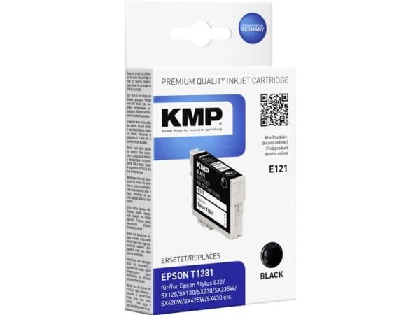 KMP E121, Väriainepohjainen muste, Epson Stylus Office BX 305 F, Office BX 305 FW, Office BX 305 FW Plus, S 22, SX 125, SX 130, SX..., 1 kpl, Mustesu