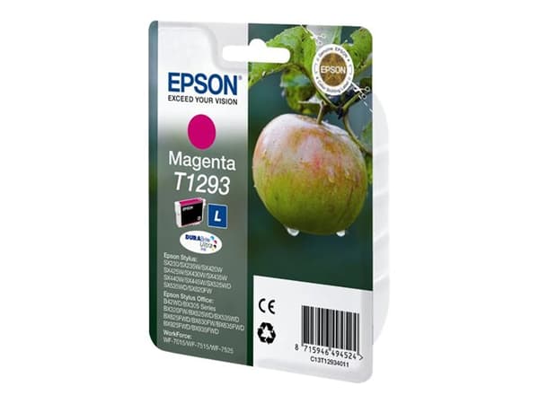 Epson Apple Singlepack Magenta T1293 DURABrite Ultra Ink, Väriainepohjainen muste, 1 kpl